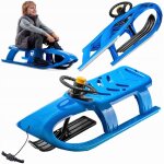 Kadax luges en plastique avec guidon glissi�re luges de ski bleu