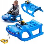 Kadax luge en plastique avec volant et klaxon luge pour enfant stable et s�re bleu
