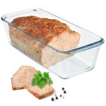 Kadax moule � cake en verre transparent - robuste avec fond �pais - convient pour cuisini�re �lectrique ...