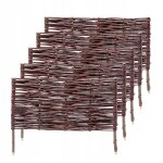 Kadax palissades osier naturel cl�ture jardin 60x40cm lot de 5