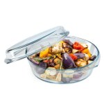 Kadax plat  gratin en verre rsistant  la chaleur avec couvercle et poignes idale pour la cuisson ...
