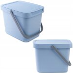 Kadax poubelle avec couvercle et poignée en plastique pour le tri sélectif rectangulaire avec couvercle ... Kadax poubelle avec couvercle et poignée en plastique pour le tri sélectif rectangulaire avec couvercle ...