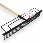 Kadax rteau mtallique pour feuilles dherbe de jardin 165cm manche renforc 32 dents