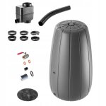 Kadax rservoir deau de pluie baril rcipient de pluie 200l + grand robinet