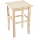 Kadax tabouret en bois de pin naturel lgante chaise pour ajouter une touche de charme rustique (carr) ...