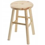 Kadax tabouret en bois de pin naturel lgante chaise pour ajouter une touche de charme rustique  votre ...