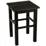 Kadax tabouret en bois de pin naturel lgante chaise pour ajouter une touche de charme rustique (noir) ...