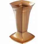 Kadax vase pour cimetière fiole pierre tombale 30cm or Kadax vase pour cimetière fiole pierre tombale 30cm or
