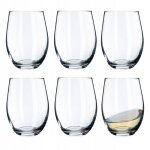 Kadax verres  eau en calcium neutre 580 ml - verres  vin transparents - verres universels modernes ...