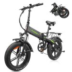 Kaisda vlo lectrique pliable - moteur 500w - batterie 48v 13ah - autonomie 100km - 20? fat bike avec ...
