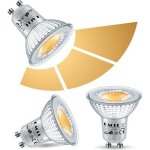 Kal - ampoules led gu10 6w dimmable 3 niveaux luminosit� via interrupteur murallot de 2blanc chaud 2700k ...