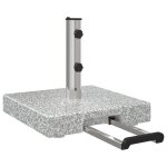 Kalisse pied de parasol à roulettes - avec poignée granit gris 29 kg carrée 26036 Kalisse pied de parasol à roulettes - avec poignée granit gris 29 kg carrée 26036