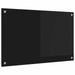 Kalisse�protection de cuisine - cr�dence de cuisine / fond de hotte noir 80x50cm verre tremp� magicfr05 ...