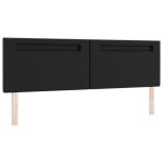 Kalisse t�te de lit contemporain design simple noir 180 cm en cuir synth�tique 52917