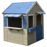 Maison de jardin enfant - kangui - plancher - toit �tanche & r�sistant uv - bois naturel