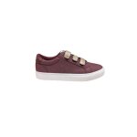 Baskets - kaporal - bordeaux - scratch - plat - femme