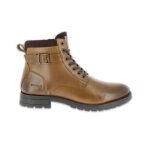 Bottines en cuir - kaporal - grala - marron - tige haute - semelle crant�e