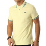Kaporal - polo manches courtes - jaune - xl - jaune - polos homme