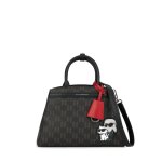 Karl lagerfeld ikon monogram - sac � main marron - fonce b1w30023 - 2ls