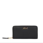 Karl lagerfeld k / signature - portefeuille zipp� continental noir a1w32106 - noir