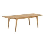Karna table de salle � manger 180 230?cm incl. 1 rallonge placage ch�ne.