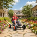 Kart � p�dales pour enfants karting enfant avancer et reculer pour gar�ons filles de 2 - 5 ans 84x54x56 ...
