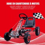 Kart à pédales en métal 1 place rouge avec roues en caoutchouc 101 x 61 x 62cm convient pour 3 à 8 ans ... Kart à pédales en métal 1 place rouge avec roues en caoutchouc 101 x 61 x 62cm convient pour 3 à 8 ans ...