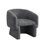 Kayli - fauteuil cabriolet en tissu gris