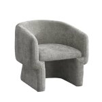 Kayli - fauteuil cabriolet en tissu taupe