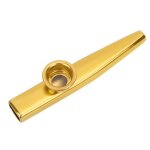 Kazoo en m�tal kazoo instrument en alliage daluminium facile � apprendre pour enfants dor�