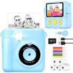 Kcvv - appareil photo numérique pour enfant - impression instantanée - 1080p - 32g - câble usb - noir ... Kcvv - appareil photo numérique pour enfant - impression instantanée - 1080p - 32g - câble usb - noir ...