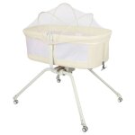 Kedia berceau b�b� 3 en 1 lit b�b� transat b�b� inclinable avec roulettes pour une pouss�e facile