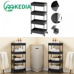 Kedia. chariot de rangement � roulettes desserte � roulettes sur 4 niveaux �tag�re roulante rangement ...