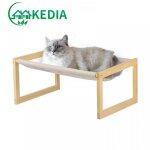 Kedia. lit surlev en bois pour chat canap pour chat chaise pour chat avec housse de matelas amovible ...