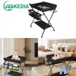 Kedia. table � langer pour b�b� avec roues station � langer pliante portable � hauteur r�glable 80 * ...