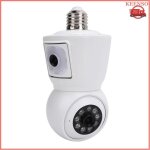 Keenso cam�ra de s�curit� � ampoule ampoule cam�ra de s�curit� binoculaire sans fil ext�rieur int�rieur ...