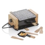 Kela raclette / stone bedretto granite noir 4 personnes 295x210x125cm kl - 16625