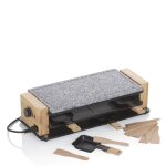 Kela raclette / stone bedretto granite noir 8 personnes 490x205x125cm kl - 16626