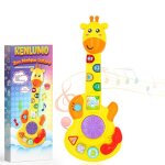 Kenlumo jouet guitare jouet interactif musical et lumineux pour enfantmusique et activits dveilcadeau ...