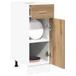 Kenneth@ bufet cuisine - placard de plancher � tiroir lyon ch�ne artisanal lv1392