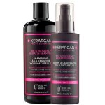 Duo r�parateur cheveux � la k�ratine - kerargan - sans sulfate - 500ml + 100ml - lissage facile - brillance ...