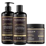 Kerargan - trio anti - chute aprs - shampoing & masque ricin pour cheveux dvitaliss - croissance - ...