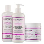 Trio volumisant cheveux - kerargan - biotine & collag�ne - sans sulfate - cheveux plats - 3x500 ml - ...