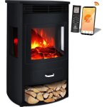 Kesser chemine lectrique prio avec chauffage radiateur soufflant tlcommande 950 / 1 900 w effet de ...