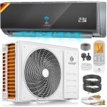 Kesser climatiseur fixed quick connect mono split systme kit 12000 btu / h + wifi app lcd refroidissement ...