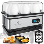 Kesser cuit - ?ufs pour 1  6 ?ufs en inox 400w & fonction maintien au chaud - trois degrs de duret ...
