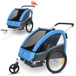 Kesser® remorque vélo pour 2 enfants sport - rx 2en1 poussette ceinture de sécurité 5 points 360° roues ... Kesser® remorque vélo pour 2 enfants sport - rx 2en1 poussette ceinture de sécurité 5 points 360° roues ...