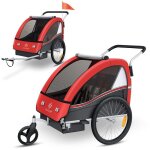 Kesser® remorque vélo pour 2 enfants sport - rx 2en1 poussette ceinture de sécurité 5 points 360° roues ... Kesser® remorque vélo pour 2 enfants sport - rx 2en1 poussette ceinture de sécurité 5 points 360° roues ...