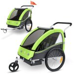 Kesser® remorque vélo pour 2 enfants sport - rx 2en1 poussette ceinture de sécurité 5 points 360° roues ... Kesser® remorque vélo pour 2 enfants sport - rx 2en1 poussette ceinture de sécurité 5 points 360° roues ...