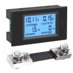Ketotek voltmetre amperemetre panneau numerique shunt 100a dc 6. 5 - 100v puissance electrique compteur ...
